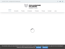 Tablet Screenshot of philharmoniesalzburg.at